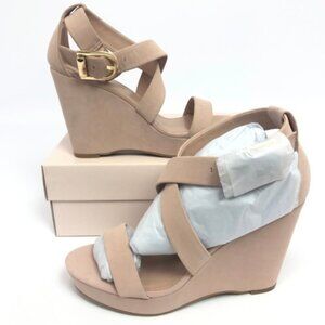 BCBGeneration Womens Jae Wedge Sandals Blush 9.5M